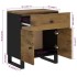 Mesita de noche madera mango madera contrachapada 50x33x60