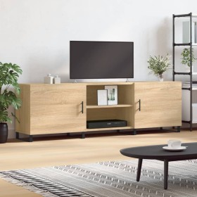 Mueble para TV madera de ingeniería roble Sonoma 150x30x50