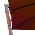 Sombrilla colgante con palo madera maciza abeto terracota 3x3