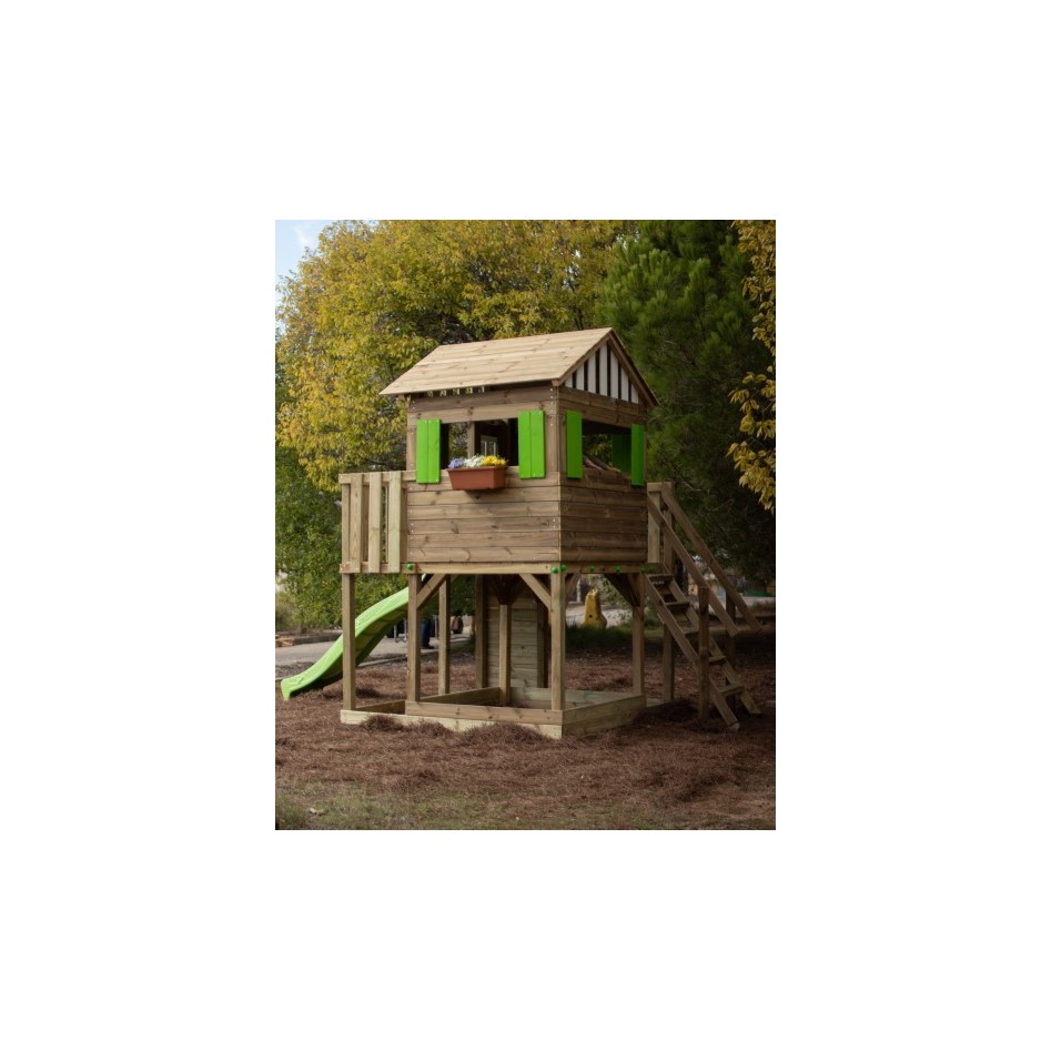 Torre Lollipop L con columpio doble