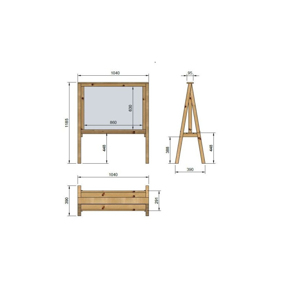 Pizarra para exterior