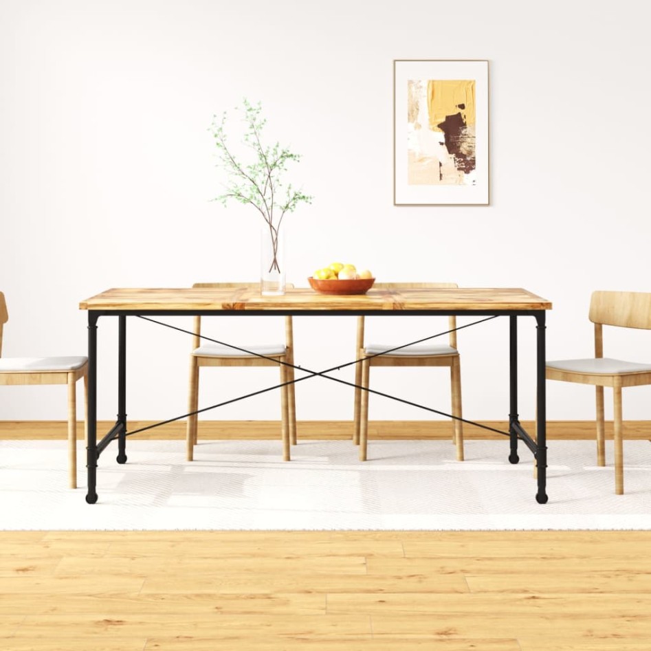 Mesa de comedor de madera maciza de mango 180