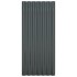 Paneles tejado 36 uds acero recubierto gris antracita 80x36