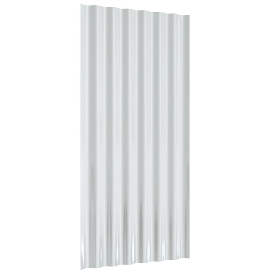 Paneles tejado 36 uds acero recubierto gris antracita 80x36