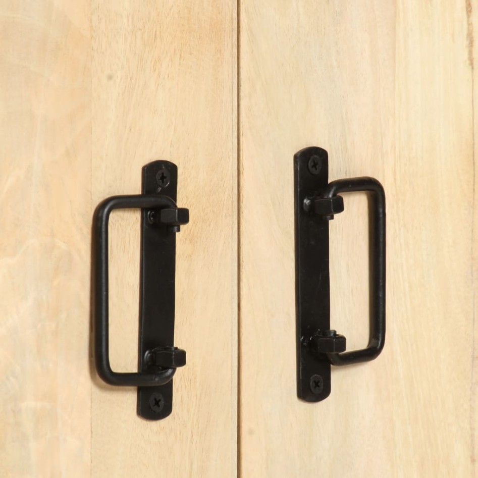 Estantería de 4 niveles madera maciza de mango 80x30x180