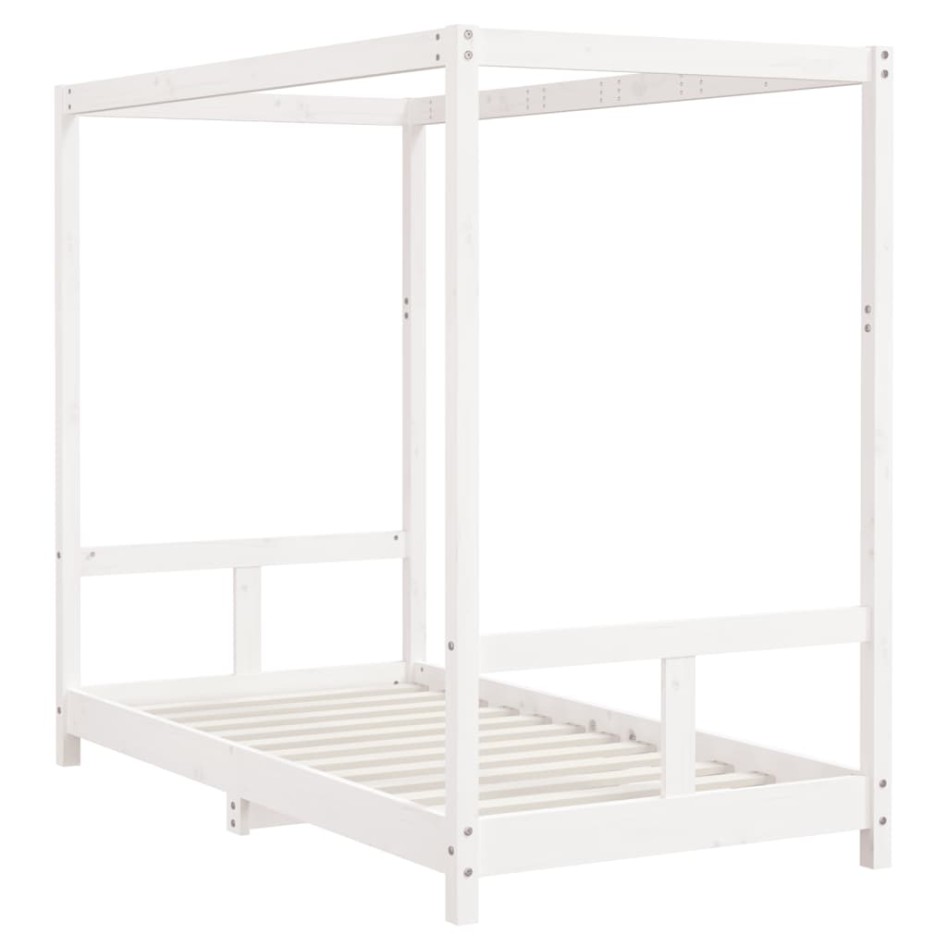 Estructura de cama para niños madera de pino blanco 80x160