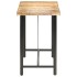 Mesa de bar madera maciza de mango rugosa 150x70x107