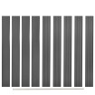Tableros de valla de repuesto 9 uds WPC gris 170 cm