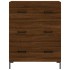Aparador de madera de ingeniería marrón roble 69,5x34x90