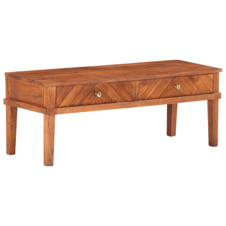 Mueble para TV de madera maciza de acacia 110x40x41