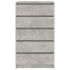 Cajonera de madera contrachapada gris hormigón 60x36x103