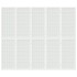Biombo plegable con 5 paneles estilo japonés blanco 200x170