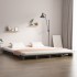 Cama de palets madera maciza de pino gris 120x200