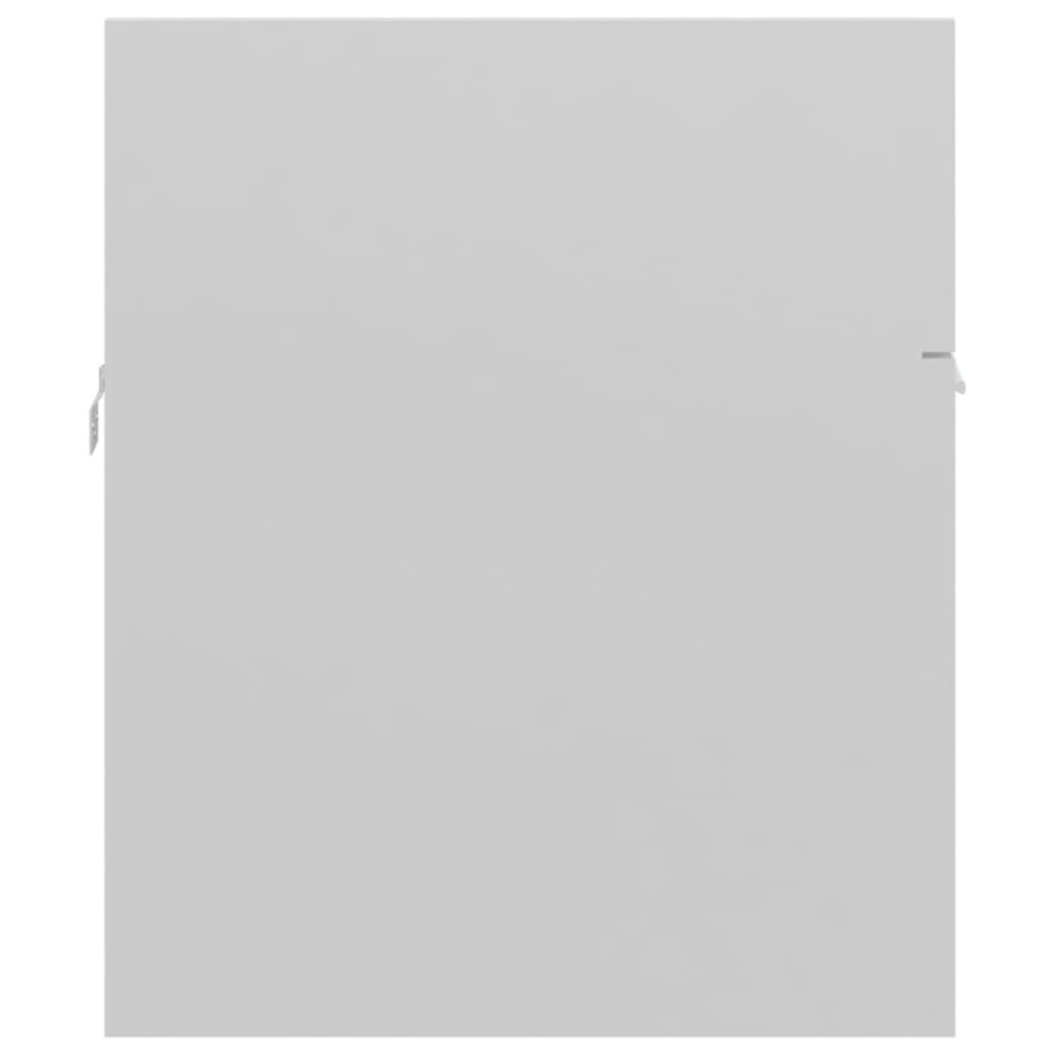 Juego de muebles de baño madera de ingeniería blanco