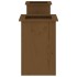 Banco con jardineras madera pino marrón miel 184,5x39,5x56,5