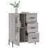 Aparador de madera de ingeniería gris Sonoma 69,5x34x90