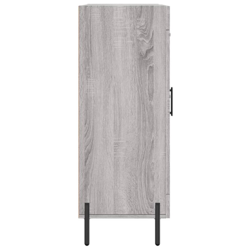 Aparador de madera de ingeniería gris Sonoma 69,5x34x90
