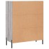 Aparador de madera de ingeniería gris Sonoma 69,5x34x90