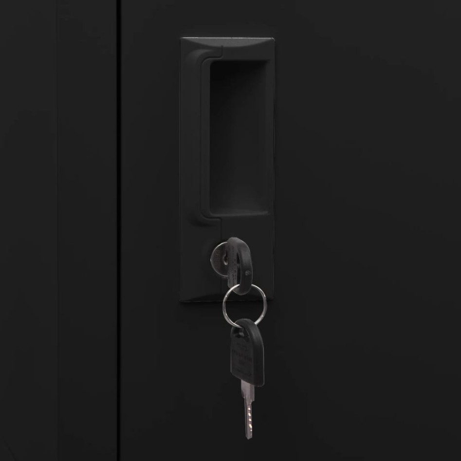 Armario para sillas de montar acero negro 53x53x105