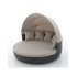 Set en Rattan de color chocolate