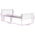 Estructura de cama madera maciza de pino gris 100x200