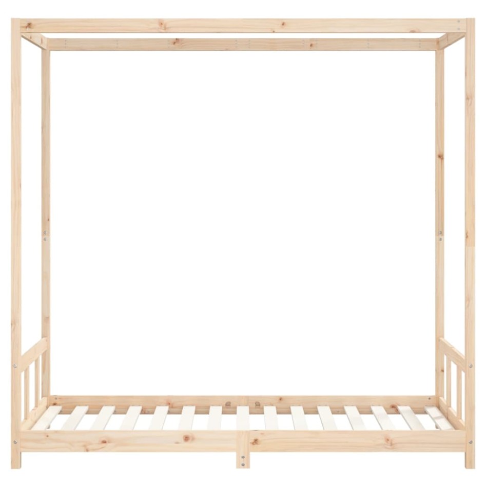 Estructura de cama infantil madera maciza de pino 90x190
