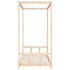 Estructura de cama infantil madera maciza de pino 90x190