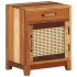 Mesita de noche de madera maciza reciclada 40x30x50