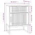 Mesitas noche 2 uds hierro y madera contrachapada 40x30x55,5