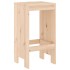 Taburetes altos de cocina 2 uds madera maciza pino 40x36x75