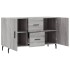 Aparador de madera de ingeniería gris Sonoma 100x36x60