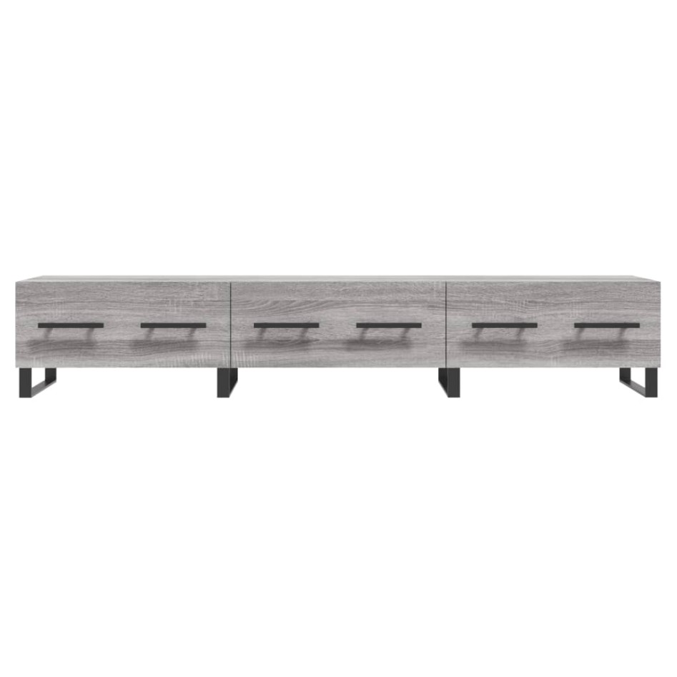 Mueble de TV madera de ingeniería gris Sonoma 150x36x30