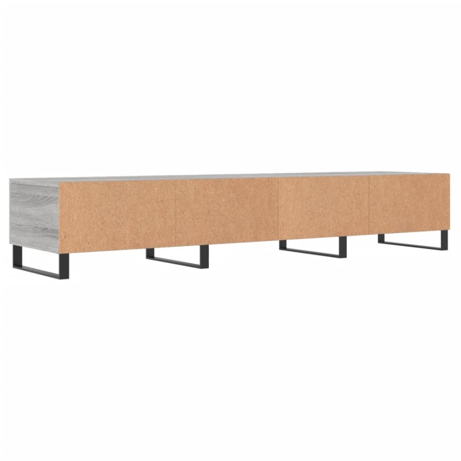 Mueble de TV madera de ingeniería gris Sonoma 150x36x30
