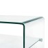 Mesa de centro de vidrio templado transparente 50x45x33