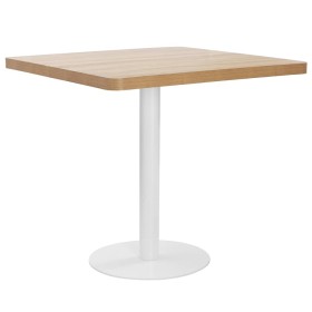 Mesa de bistró MDF marrón claro 80x80