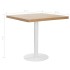 Mesa de bistró MDF marrón claro 80x80
