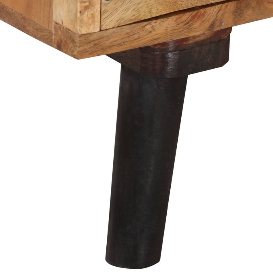 Mueble para TV madera maciza de acacia 145x35x35