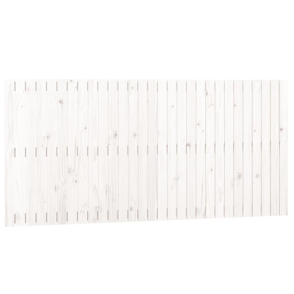 Cabecero de cama de pared madera maciza pino blanco 185x3x90