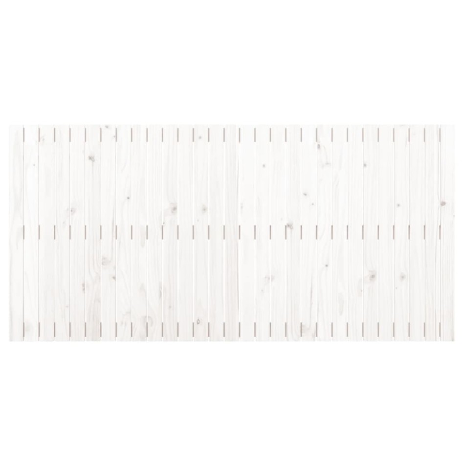Cabecero de cama de pared madera maciza pino blanco 185x3x90