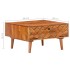Mesa de centro de madera maciza de acacia 68x68x38