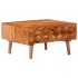 Mesa de centro de madera maciza de acacia 68x68x38