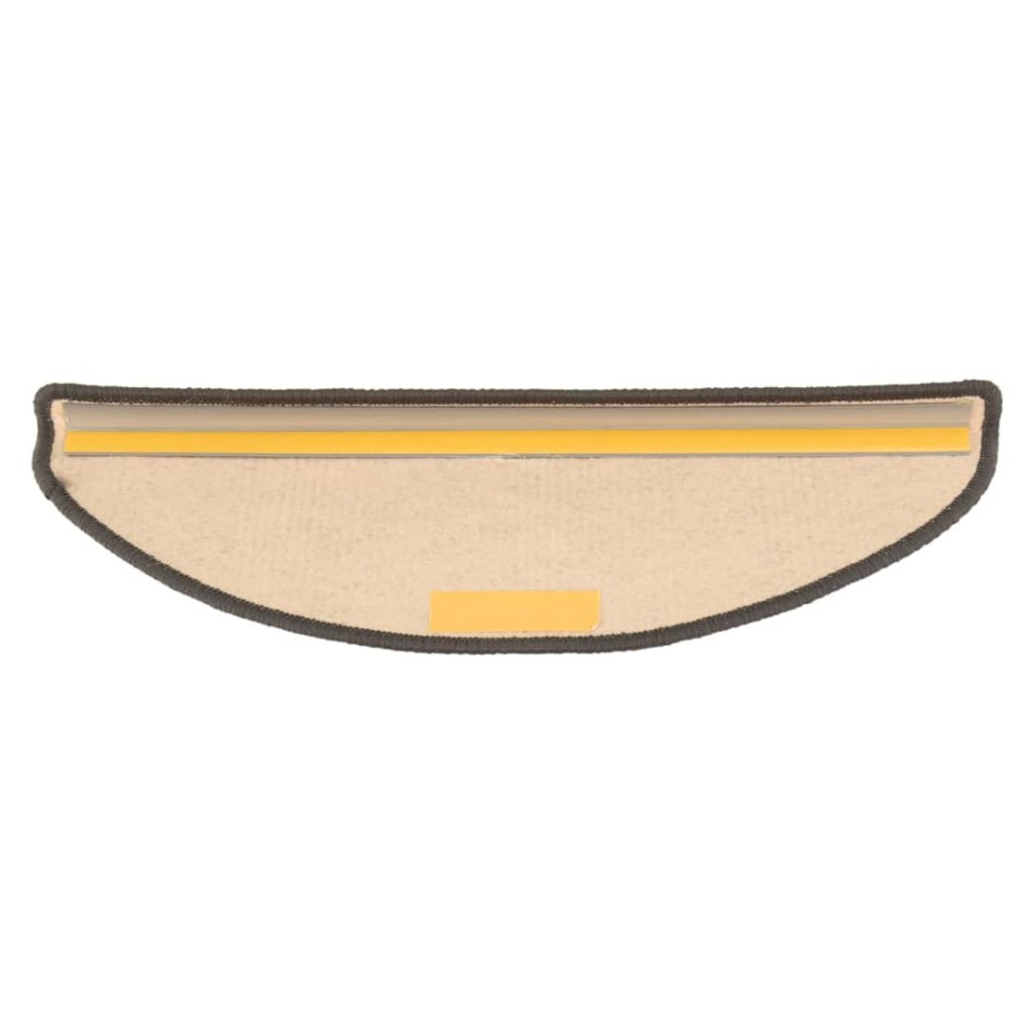 Alfombrilla autoadhesiva escalera 15 uds gris y beige