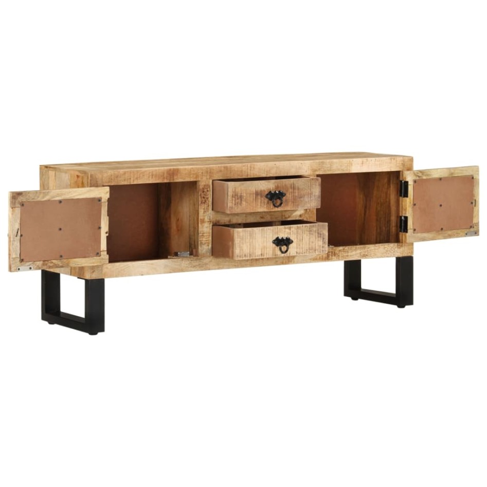 Mueble para TV de madera maciza de mango rugosa 110x30x45