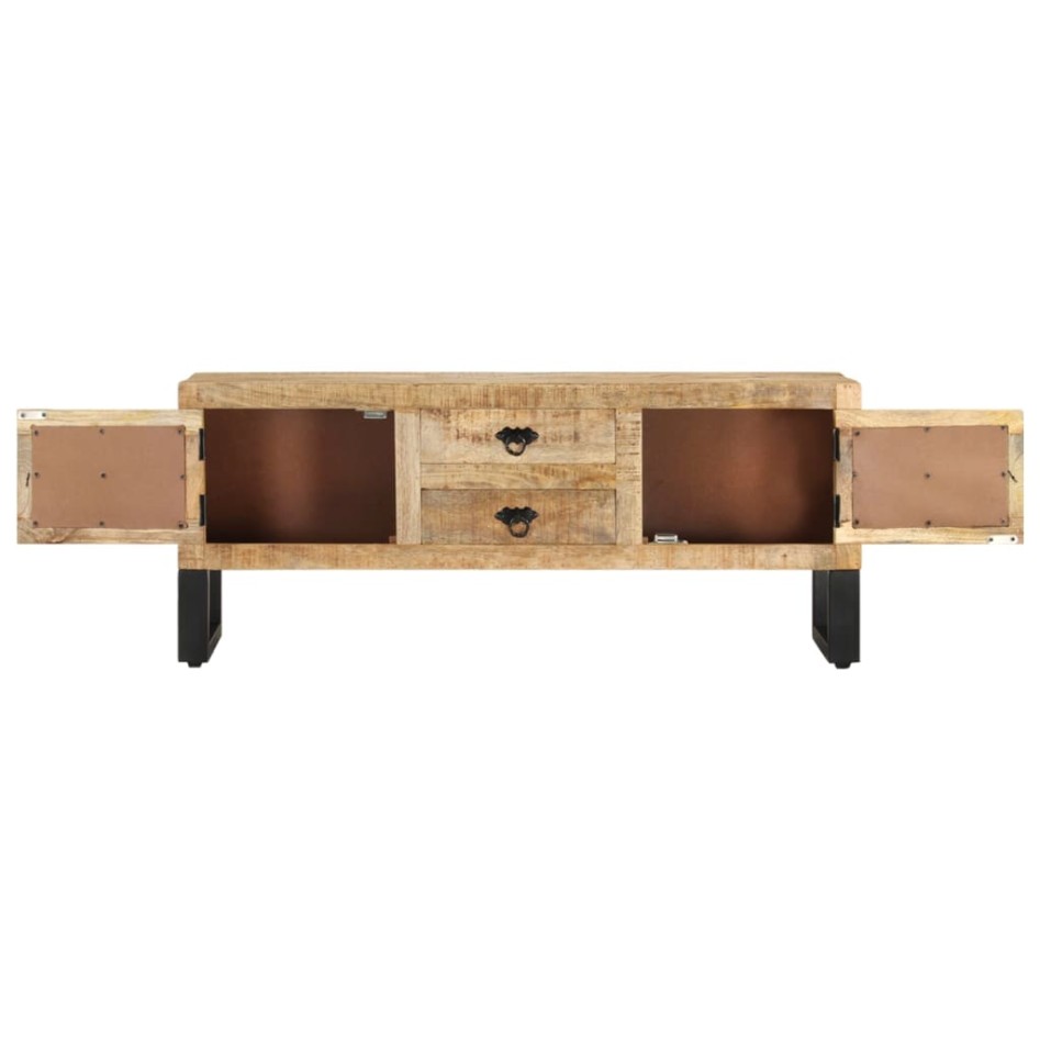 Mueble para TV de madera maciza de mango rugosa 110x30x45