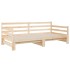 Sofá cama extraíble madera maciza de pino 2x(90x190)