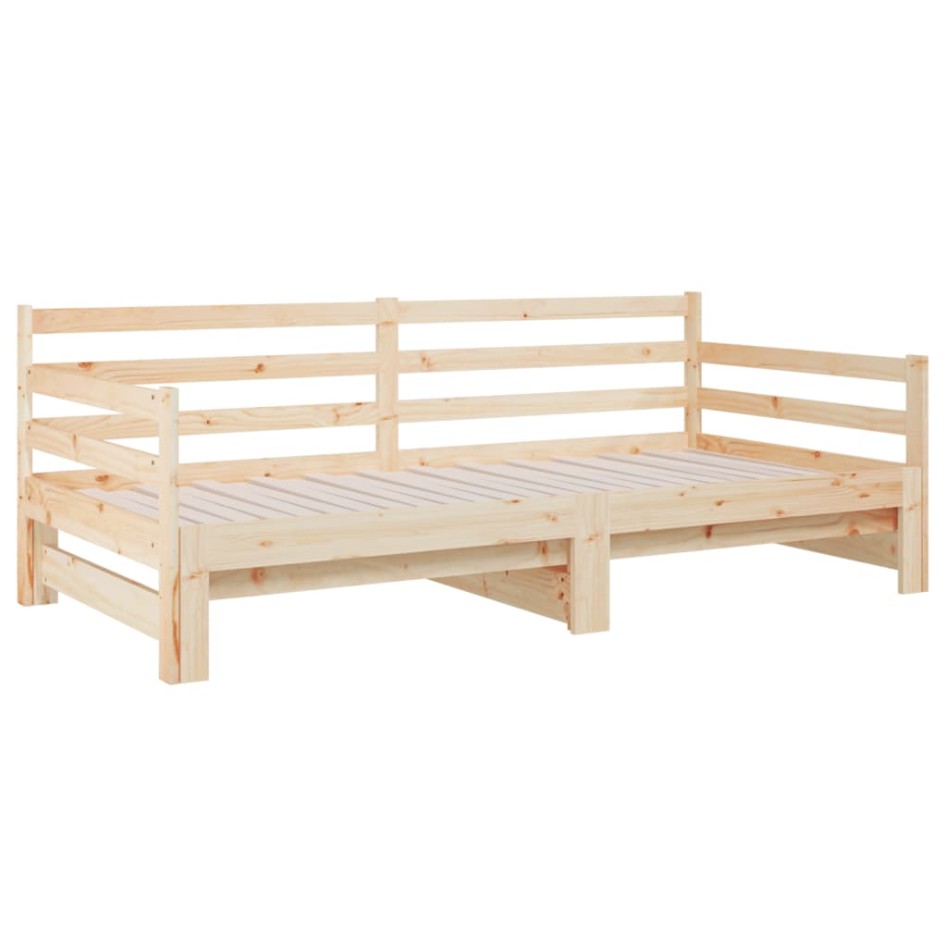 Sofá cama extraíble madera maciza de pino 2x(90x190)