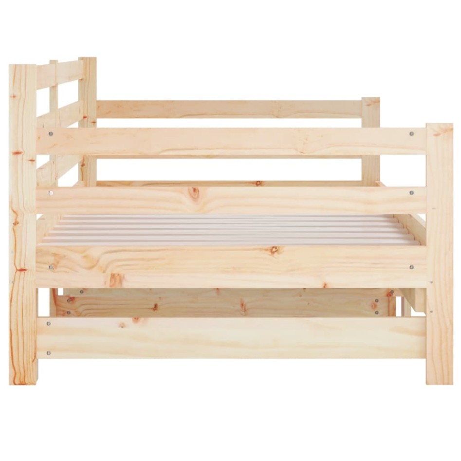 Sofá cama extraíble madera maciza de pino 2x(90x190)