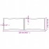 Tablero mesa madera tratada borde vivo marrón 220x60x(2-4)