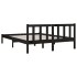 Estructura de cama madera maciza de pino negro 135x190