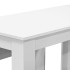 Mesa de comedor y bancos 3 piezas madera contrachapada